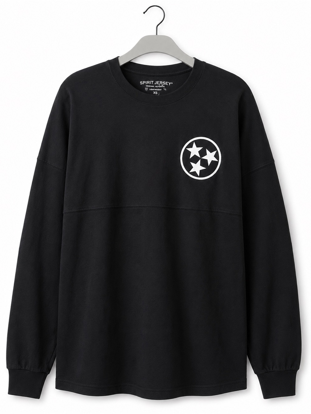 Men’s Black Long-Sleeve Crewneck Sweatshirt